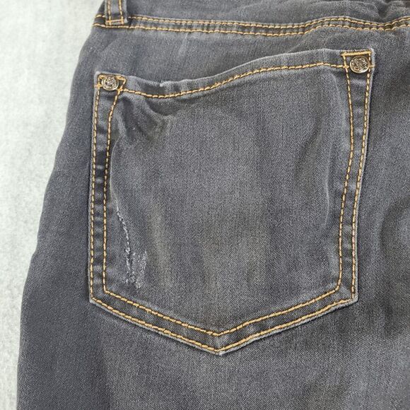 Blue Faith Jeans Womens 6 Black Skinny Straight Leg Denim - Picture 7 of 9